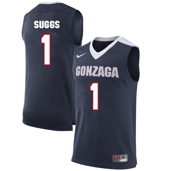 Men #1 Jalen Suggs Gonzaga Bulldogs College Basketball Jerseys Sale-Navy